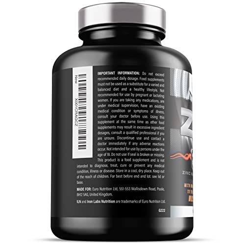 ZM6 - High Strength Zinc Magnesium Supplement - Zinc & Magnesium for Muscle Function Iron Labs NutritionAu supplements