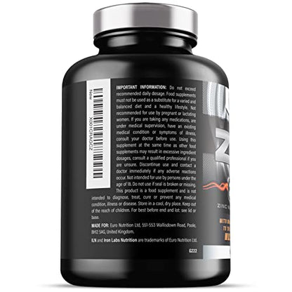ZM6 - High Strength Zinc Magnesium Supplement - Zinc & Magnesium for Muscle Function Iron Labs NutritionUS supplements