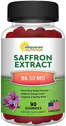 Saffron Gummies - Saffron Extract Supplement - Pure Gummy Supplements Alternative aSquared NutritionUS supplements
