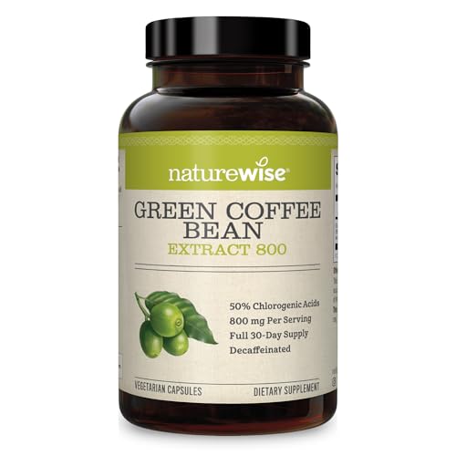 NatureWise Green Coffee Bean Extract - Pure Green Coffee Bean Capsules 800mg NatureWiseUS supplements