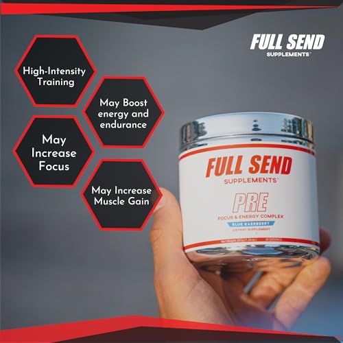 FULL SEND Pre Workout Powder with Beta Alanine, Preworkout Energy Supplement FULL SENDUS supplements