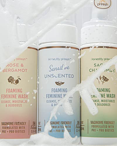 Honestly pHresh Natural Prebiotic & Probiotic Foaming Feminine Wash, pH Balanced with Essential Minerals Honestly pHreshAu supplements