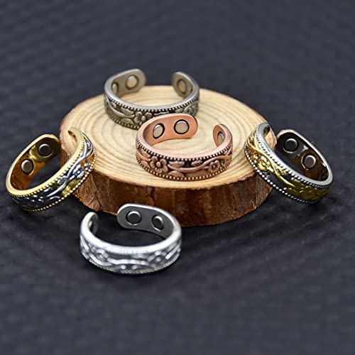 Vicmag Copper Magnetic Ring for Women, Lymphatic Drainage Ring Ladies Fingers Thumb VicmagUS supplements