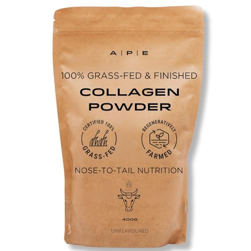 APE Nutrition Collagen Powder Peptides - Type 1 & 3 Bovine Collagen Protein, 100% Grass-Fed & Finished, Ancestral Supplement UK A | P | EUS supplements