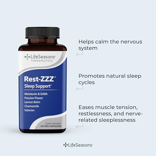 Rest-ZZZ - Powerful Sleep Support Supplement - Fall Asleep & Stay Asleep - Calms Nervous System LifeSeasonsAu supplements