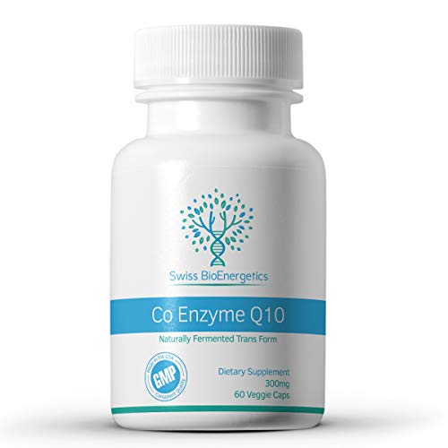 Co Enzyme Q10 CoQ10 300mg 60 Capsules - Superior Naturally Fermented Trans Form swiss bioenergeticsUS supplements