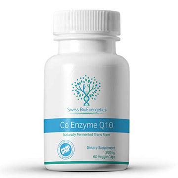 Co Enzyme Q10 CoQ10 300mg 60 Capsules - Superior Naturally Fermented Trans Form swiss bioenergeticsUS supplements