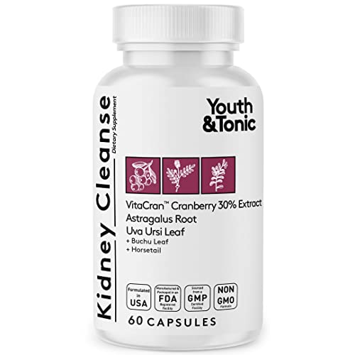 Youth & Tonic Kidney Cleanse Detox for Residual Metabolic Waste & Excess Body Water Youth & TonicAu supplements
