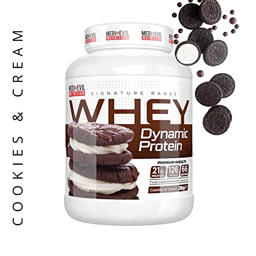 Medi-Evil Nutrition Whey Dynamic Protein, Cookies and Cream Flavour, 2kg, 66 Servings Medi-Evil NutritionAu supplements