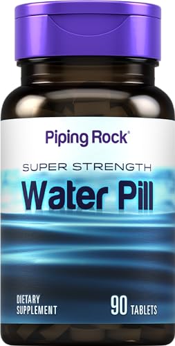 Water Pill | 90 Tablets | Super Strength | with Potassium | Non-GMO, Gluten Free Supplement Piping RockAu supplements