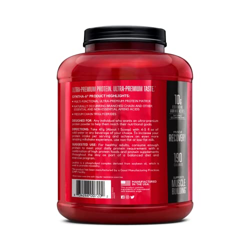 BSN SYNTHA-6 Whey Protein Powder with Micellar Casein, Milk Protein Isolate, Chocolate BSNUS supplements