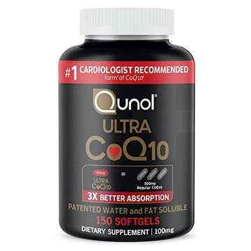 Qunol Ultra CoQ10 100mg Softgels- 3X Better Absorption Coenzyme Q10 Supplements QunolUS supplements