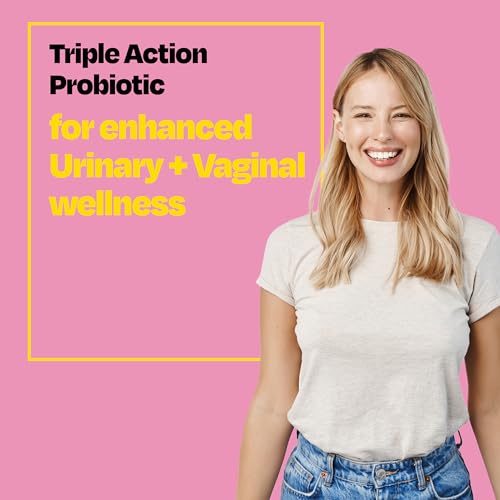 Cystex 3-in-1 Urinary Tract Probiotic for Women - Fast-Acting UTI & Yeast Infection Support with Prebiotics, Probiotics, & Cranberry - Supports Vaginal pH & Flora Balance - 30 Capsules CystexAu supplements
