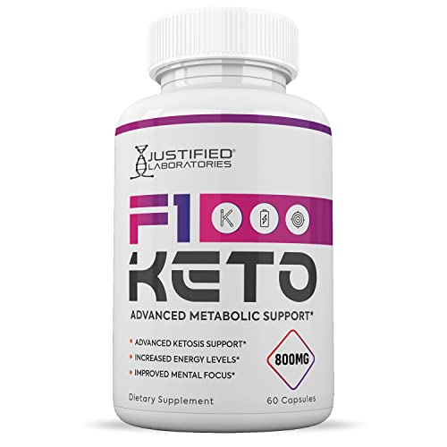 (3 Pack) F1 Keto Pills 800MG Includes goBHB Exogenous Ketones Advanced Ketosis Justified LaboratoriesUS supplements