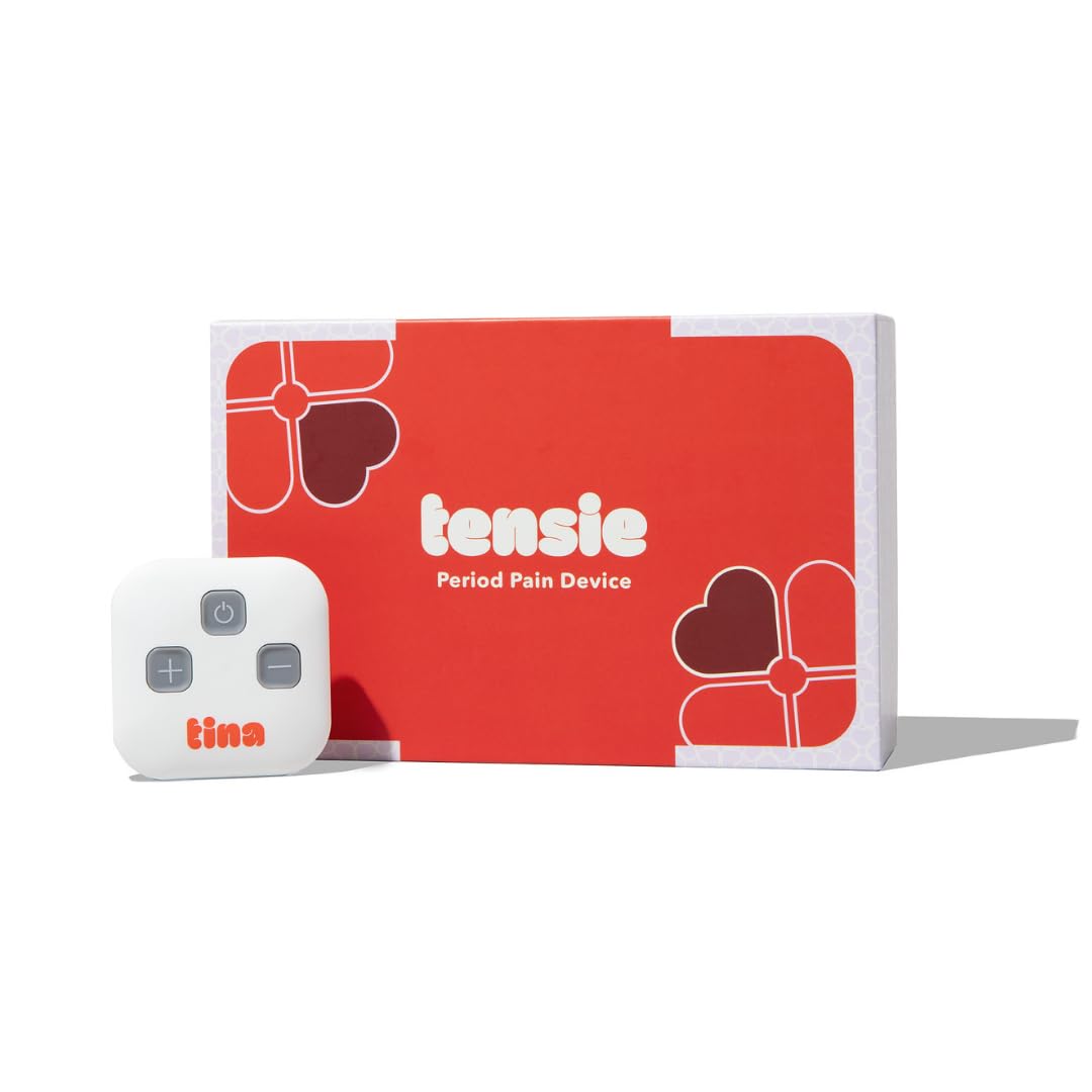 Tensie | Portable Period Pain Relief Device | 30 Gentle, Adjustable Levels for Drug-Free Menstrual Cramp or Lower Back Pain Relief | 10-Hour Battery Life, Rechargeable | Instant Period Cramp Relief TINAAu supplements