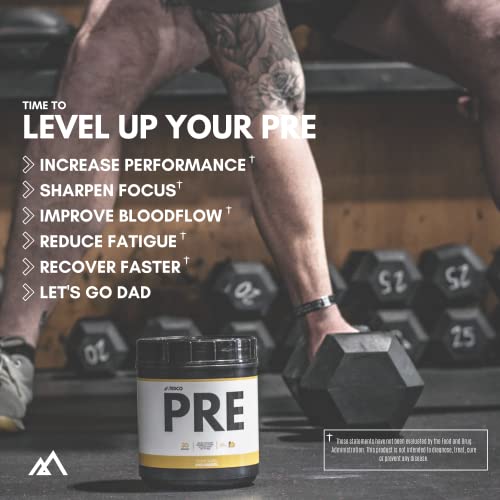 TEDCo Pre Workout Powder - All Natural Preworkout for Men, Zero Artificial Sweeteners TEDCoAu supplements