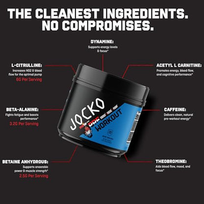 JOCKO FUEL Ultimate Pre Workout Powder - Pre-Workout Energy Powder Drink for Men JOCKO FUELUS supplements
