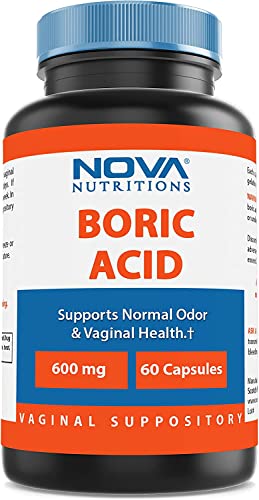 Nova Nutritions Boric Acid Vaginal Suppositories - 100% Pure Made in USA - USP Medical Grade Fine Powder Nova NutritionsAu supplements