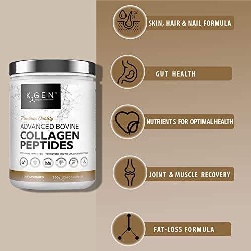 K-GEN Bovine Collagen Powder with Premium Quality Ingredients – Pure Hydrolysed Grass-Fed Bovine Collagen K GEN ketogenic enhancementAu supplements