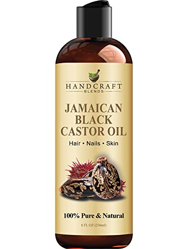 Handcraft Blends Jamaican Black Castor Oil for Hair Growth, Eyelashes and Eyebrows - 100% Pure Handcraft BlendsAu supplements