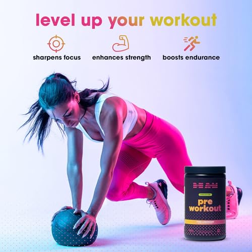 BEAM Be Amazing Vegan Stim Free Pre-Workout Powder | Energy Booster Powdered Drink BEAMAu supplements