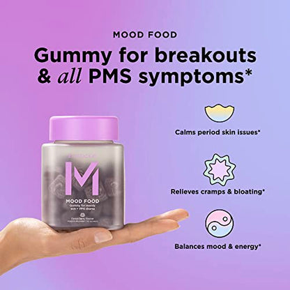ZitSticka Mood Food: Gummy for Moody Skin + PMS Drama, Forest Berry Flavour ZitStickaUS supplements