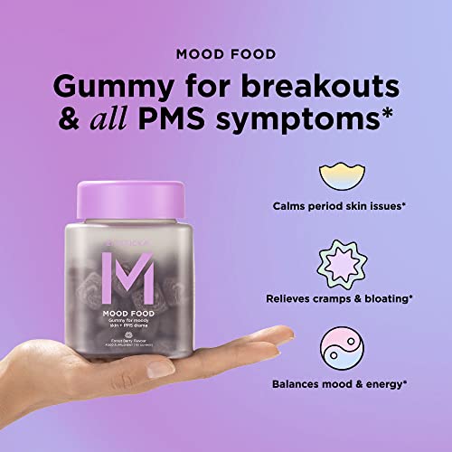 ZitSticka Mood Food: Gummy for Moody Skin + PMS Drama, Forest Berry Flavour ZitStickaUS supplements