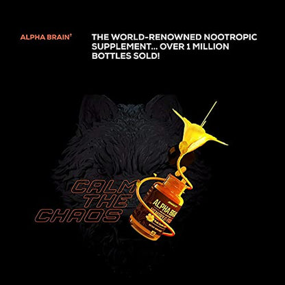 ONNIT Alpha Brain (120ct) - Over 1 Million Bottles Sold - Premium Nootropic Brain Sup ONNITUS supplements