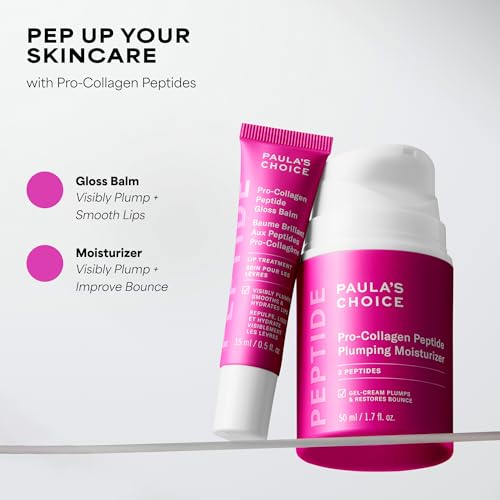 Paula's Choice Pro-Collagen Peptide Plumping Face Moisturizer, Daily Gel Face Cream for Deep Lightweight Hydration, Wrinkles & Loss of Firmness, Fragrance-Free, 1.7 Fl Oz Paula's ChoiceAu supplements