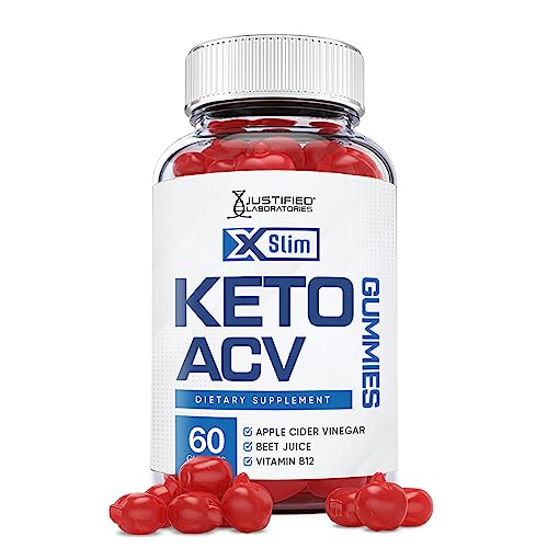 Justified Laboratories X Slim Keto ACV Gummies 1000MG Xslim Vegan Non GMO with Pomegranate Justified LaboratoriesUS supplements
