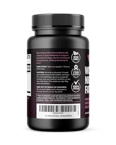 Night Time Fat Burner for Women | Weight Loss and Sleep Support Blend With Vitamin D HAVASU NUTRITIONUS supplements