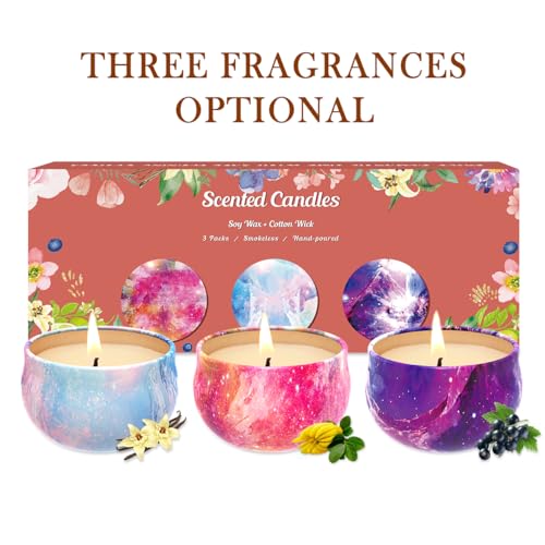 Scented Candles Gift Set, 3 Pack Soy Candles Gift Set Candles for Home Scented, Gifts for Women Men WeimingteAu supplements