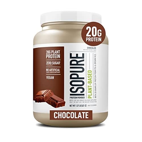 Isopure Chocolate Vegan Protein Powder, with Monk Fruit Sweetener & Amino Acids IsopureUS supplements