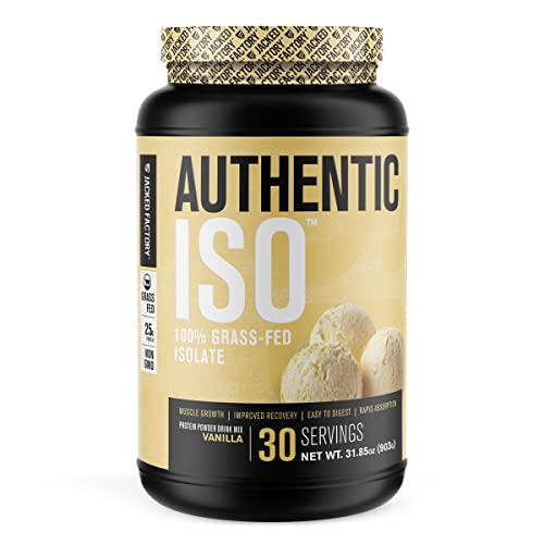 Jacked Factory Authentic ISO Grass Fed Whey Protein Isolate Powder - Low Carb Jacked FactoryUS supplements
