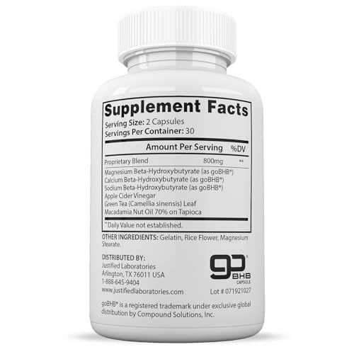 (3 Pack) Lifestyle Keto Pills 800MG Includes Patented goBHB Exogenous Ketones Advanced Justified LaboratoriesAu supplements