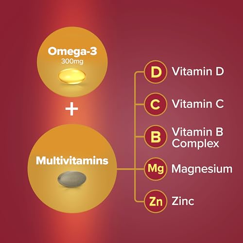 Seven Seas Omega-3 & Multivitamins Man, With B Vitamins and Magnesium, 30-Day Duo Seven SeasUS supplements