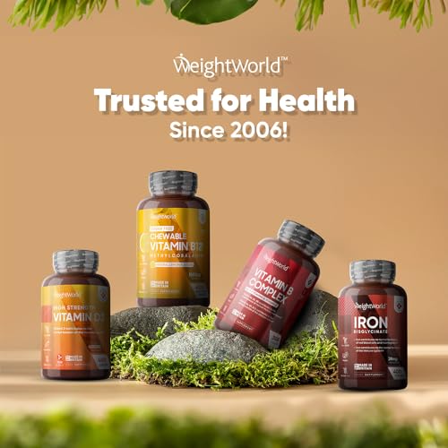 Vitamin B12 Tablets High Strength – 1000mcg Vegan B12 Supplement – 450 Pure Methylcob WeightWorldUS supplements