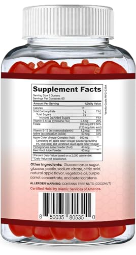 SHIFAA NUTRITION Halal Apple Cider Vinegar Gummies. Cleanse & Detox ACV Gummies SHIFAA NUTRITIONUS supplements
