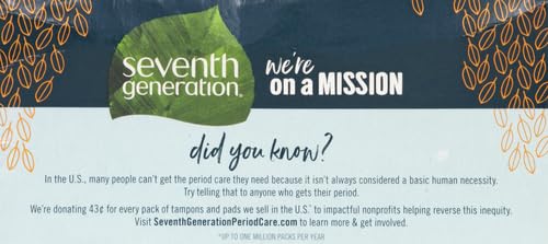 Seventh Generation Pantiliner Pads, Free & Clear, 50 Count Seventh GenerationAu supplements