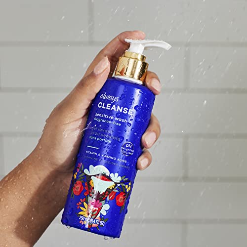 Always Cleanse Feminine Intimate Wash For Women, Ph Balanced For Sensitive Skin, Fragrance-Free AlwaysAu supplements