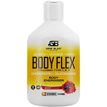 Gene Blast Body Flex, Liquid Joint Supplement w/Hydrolysed Collagen Type1 2 3 Plus Glucosamine GENE BLASTUS supplements
