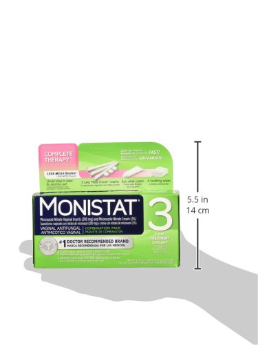 Monistat 3 Day Triple Action Combo Pack, Odorless, White MonistatAu supplements