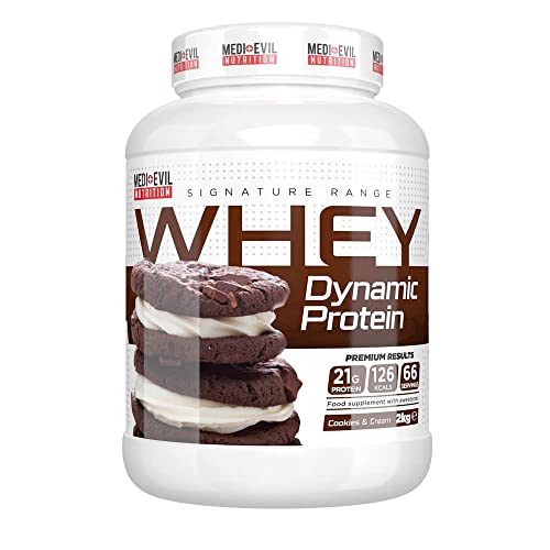 Medi-Evil Nutrition Whey Dynamic Protein, Cookies and Cream Flavour, 2kg, 66 Servings Medi-Evil NutritionAu supplements