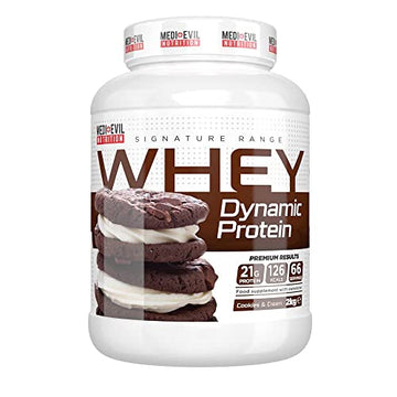 Medi-Evil Nutrition Whey Dynamic Protein, Cookies and Cream Flavour, 2kg, 66 Servings Medi-Evil NutritionAu supplements
