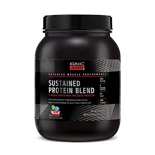 GNC AMP Sustained Protein Blend | Targeted Muscle Building and Exercise Formula GNCUS supplements