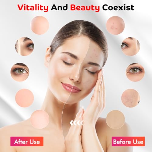 Devowellte Red Light Lamp for Face, 80 LEDs Red Light Lamp Height Free Adjustment Infrared Light DevowellteAu supplements
