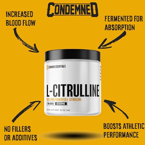 CONDEMNED Labz L-Citrulline Powder - 100% Pure Fermented L-Citrulline - Nitric Oxide CONDEMNEDUS supplements