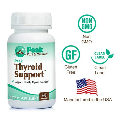 Peak Pure & Natural Thyroid Support Thyroid Supplement and Metabolism Booster to Support Peak Pure & NaturalUS supplements