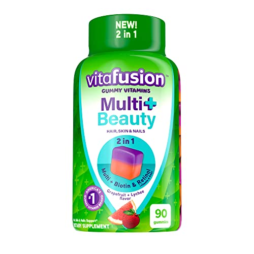 Vitafusion Multivitamin Plus Beauty – 2-in-1 Benefits – Adult Gummy with Hair, Skin & Nails VitafusionAu supplements