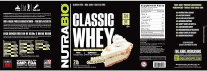 NutraBio Classic Whey Protein Powder- 25G Protein Per Scoop - Full-Spectrum Amino NutraBioUS supplements